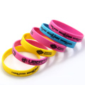 Pulseira de silicone da moda personalizada por atacado